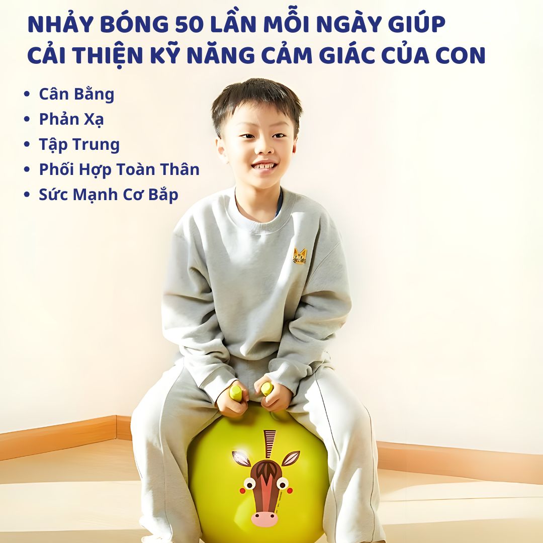 Bóng Hơi Hình Thú Nhún Cho Bé Mideer Sensory Training Bounce Ball 3+