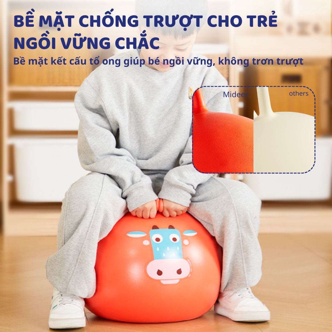 Bóng Hơi Hình Thú Nhún Cho Bé Mideer Sensory Training Bounce Ball 3+