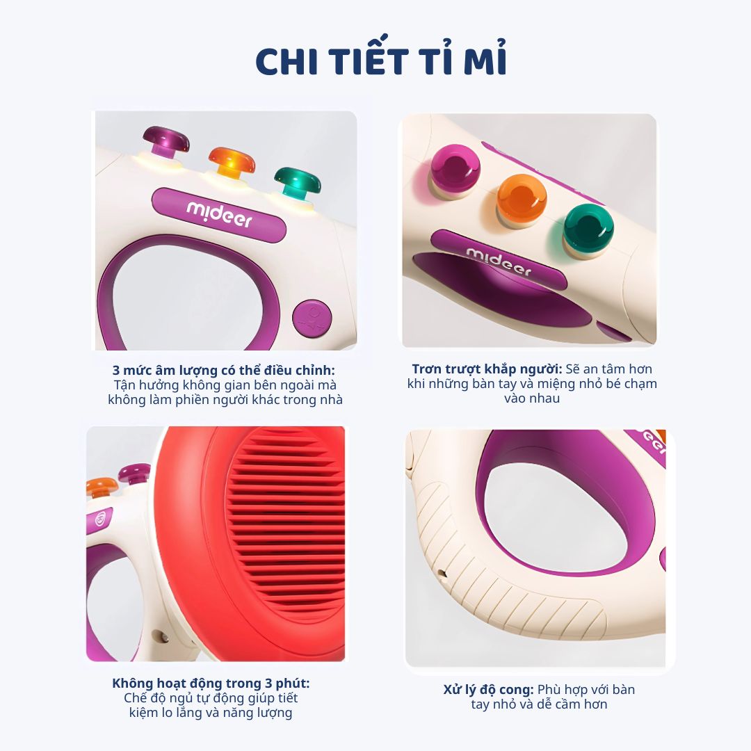 Kèn Thổi Cho Bé Mideer Lung Training Horn 3+