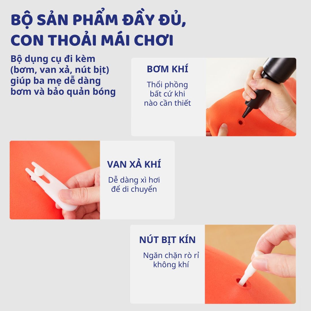 Bóng Hơi Hình Thú Nhún Cho Bé Mideer Sensory Training Bounce Ball 3+