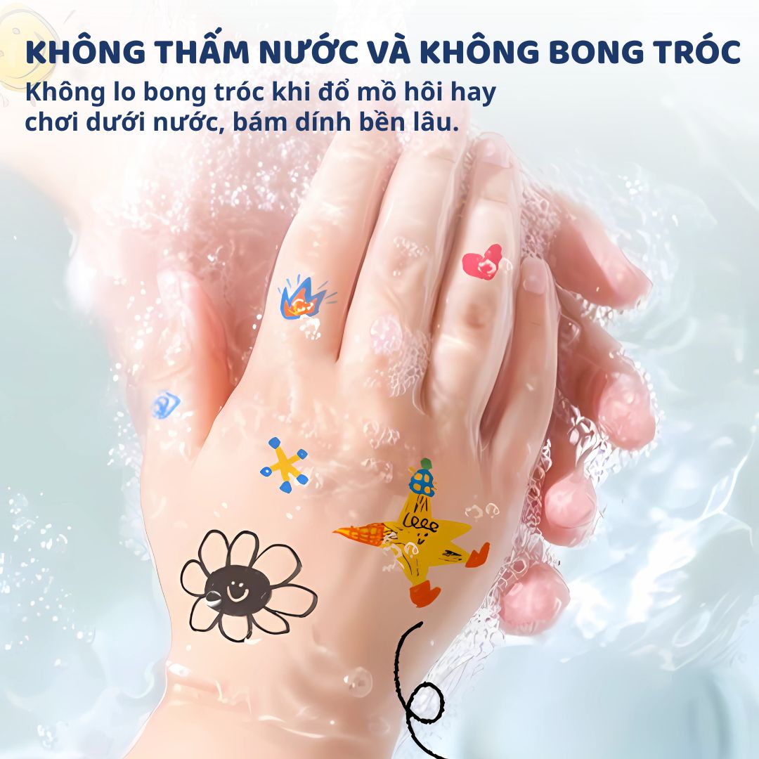 Hình Xăm Tạm Thời Cho Bé Mideer Playful Tattoo Stickers Deluxe Edition 3+