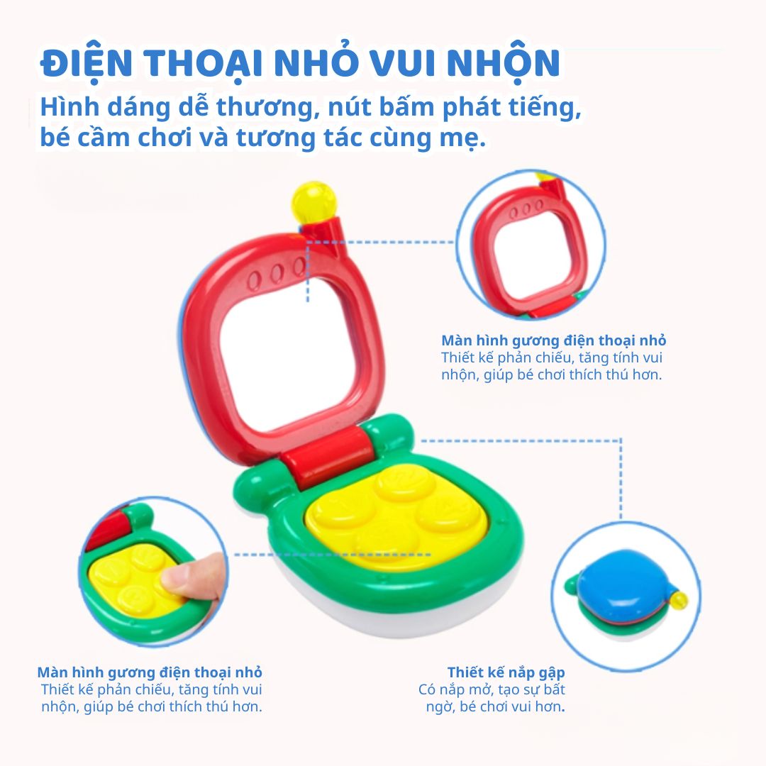 Đồ Chơi Lục Lạc Xúc Xắc Cầm Tay Cho Bé Sơ Sinh Goodway Baby Gym Ball 2m+