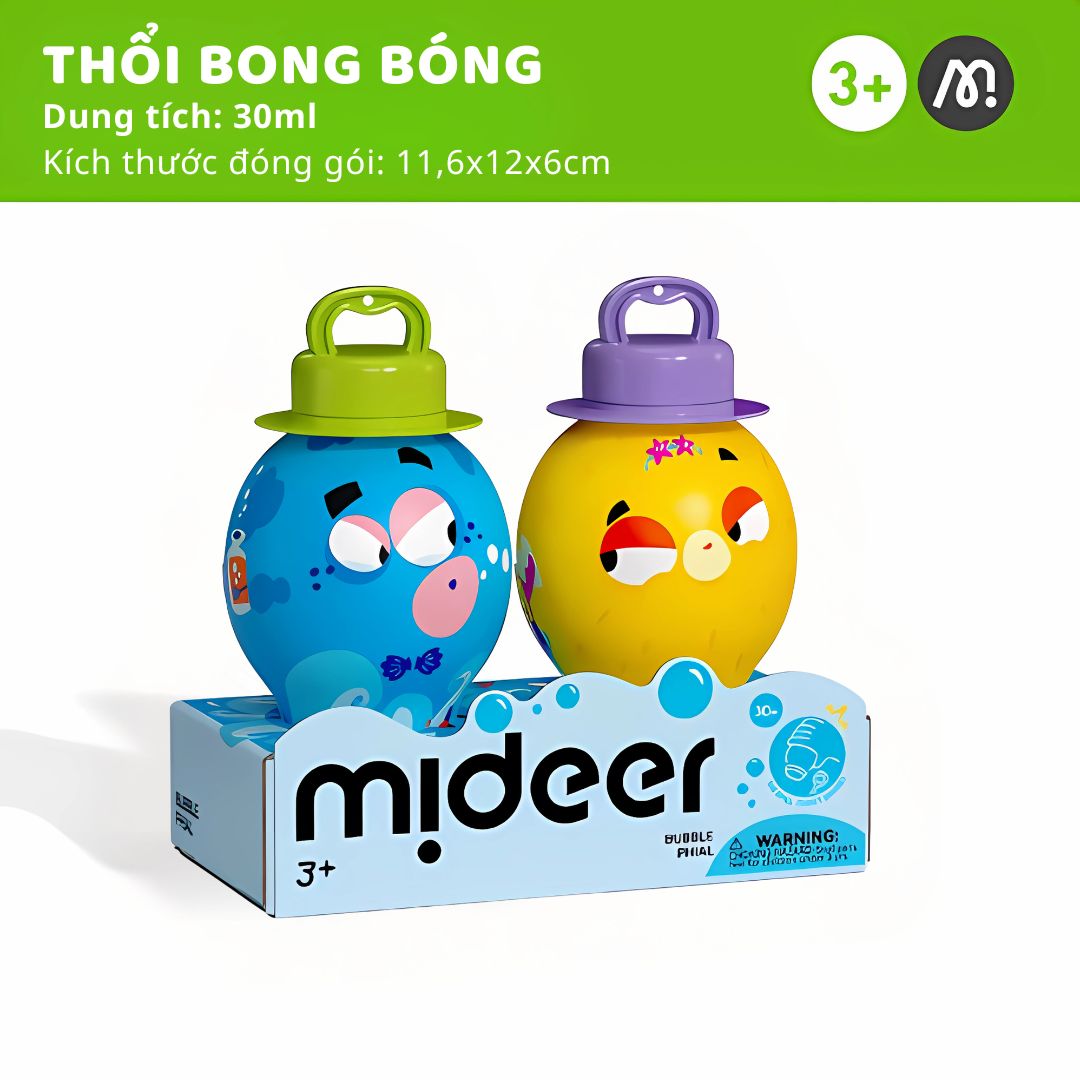Đồ Chơi Thổi Bong Bóng Cho Bé Mideer Bubble Phial 3+