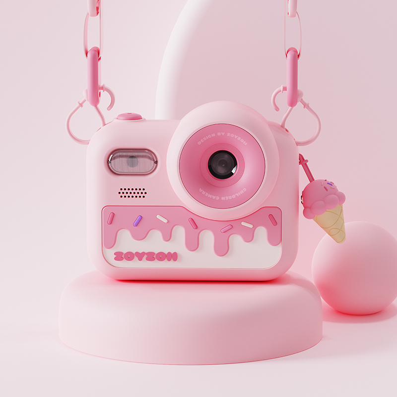Máy Ảnh Cho Bé Zoyzoii Kids Camera E28- Bánh Kem