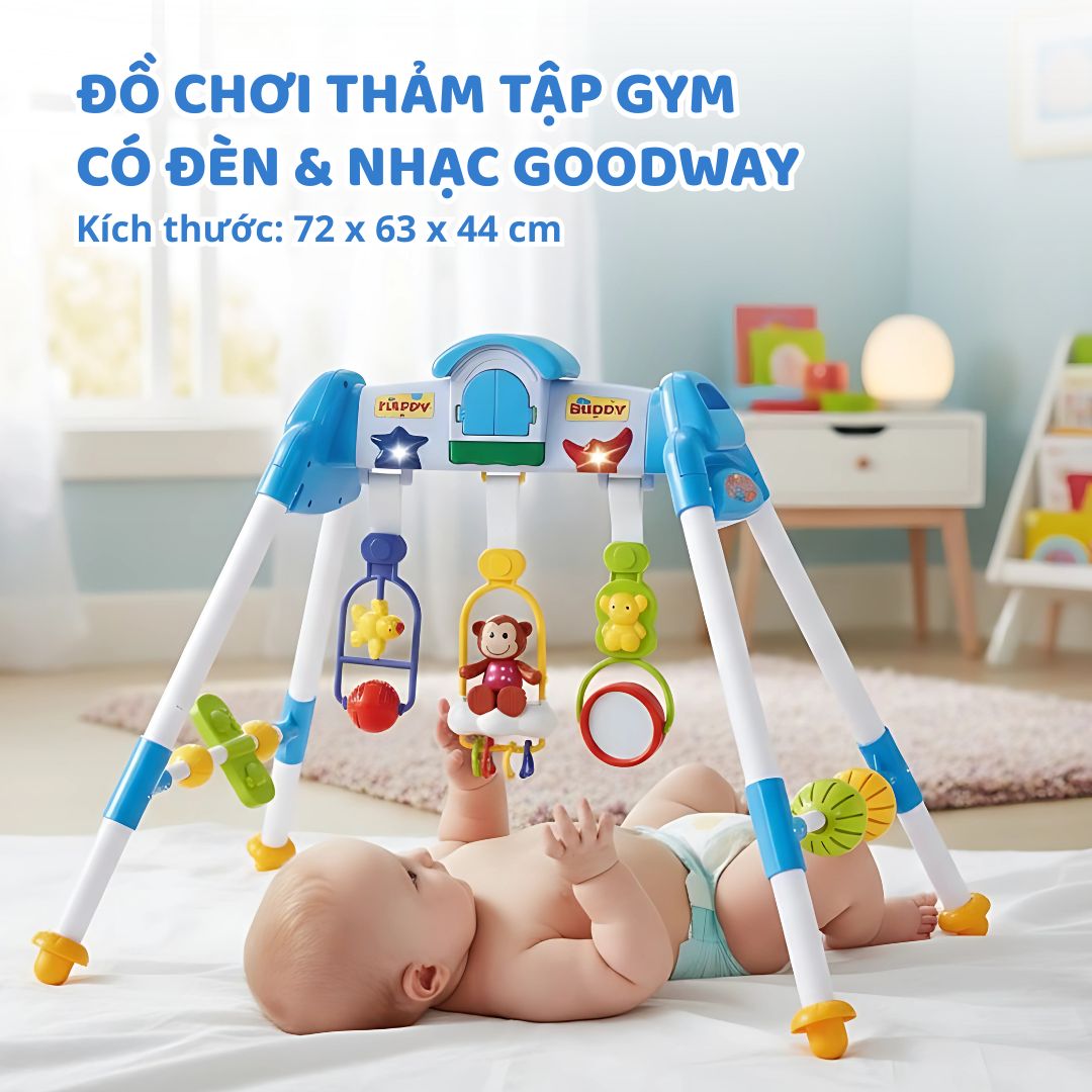 Đồ Chơi Lục Lạc Treo Nôi Cho Bé Sơ Sinh Goodway Baby Gym 3m+