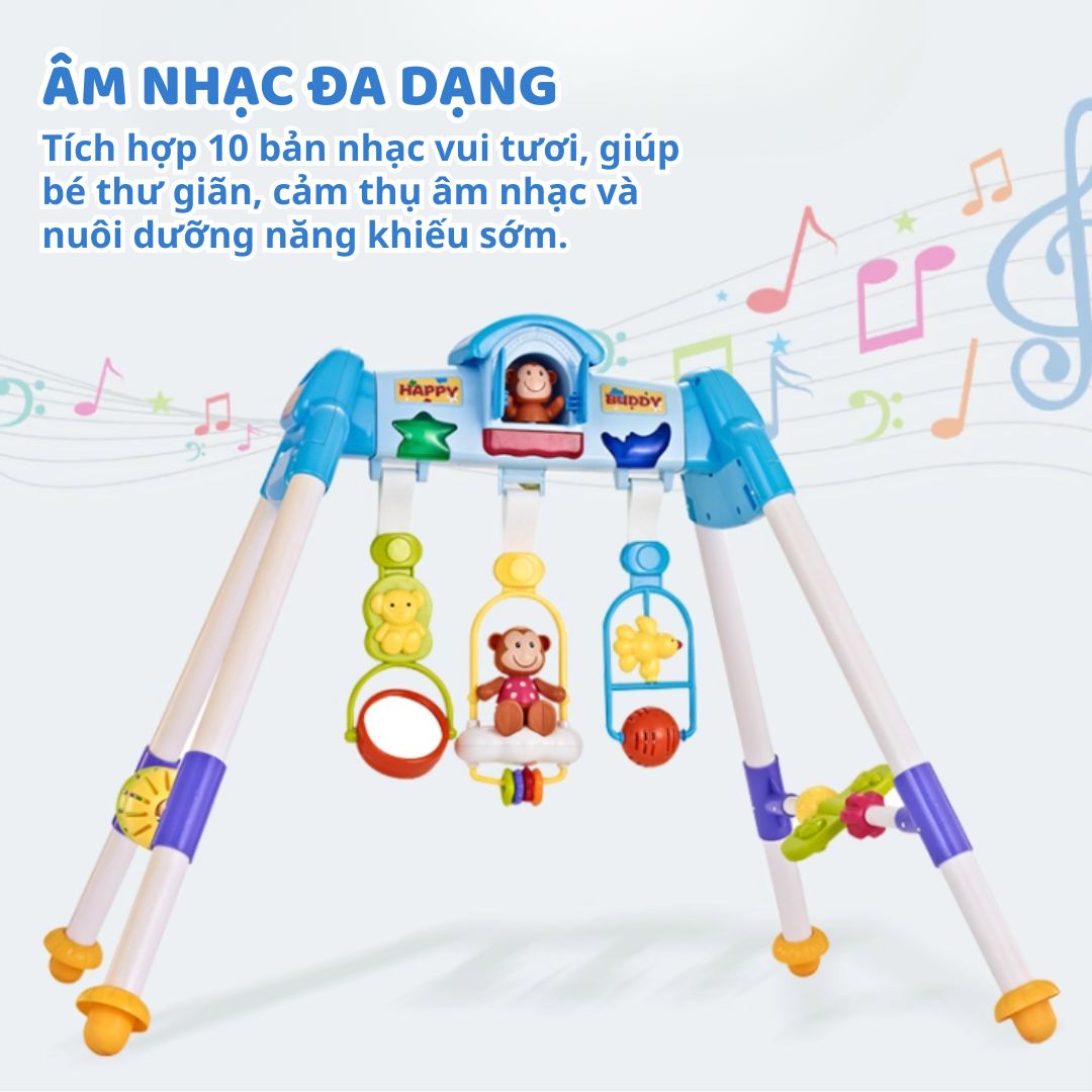 Đồ Chơi Lục Lạc Treo Nôi Cho Bé Sơ Sinh Goodway Baby Gym 3m+