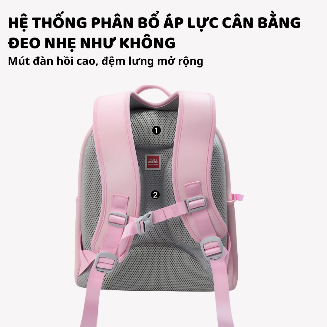 Balo Cho Bé Tiểu Học Zoyzoii Kids Backpack B19 Quả Cherry