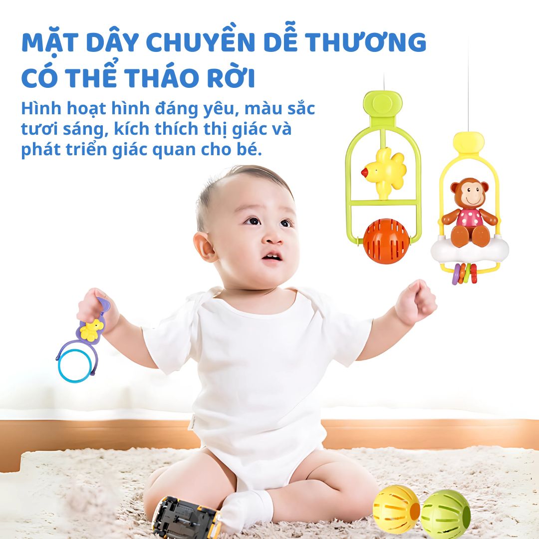 Đồ Chơi Lục Lạc Treo Nôi Cho Bé Sơ Sinh Goodway Baby Gym 3m+
