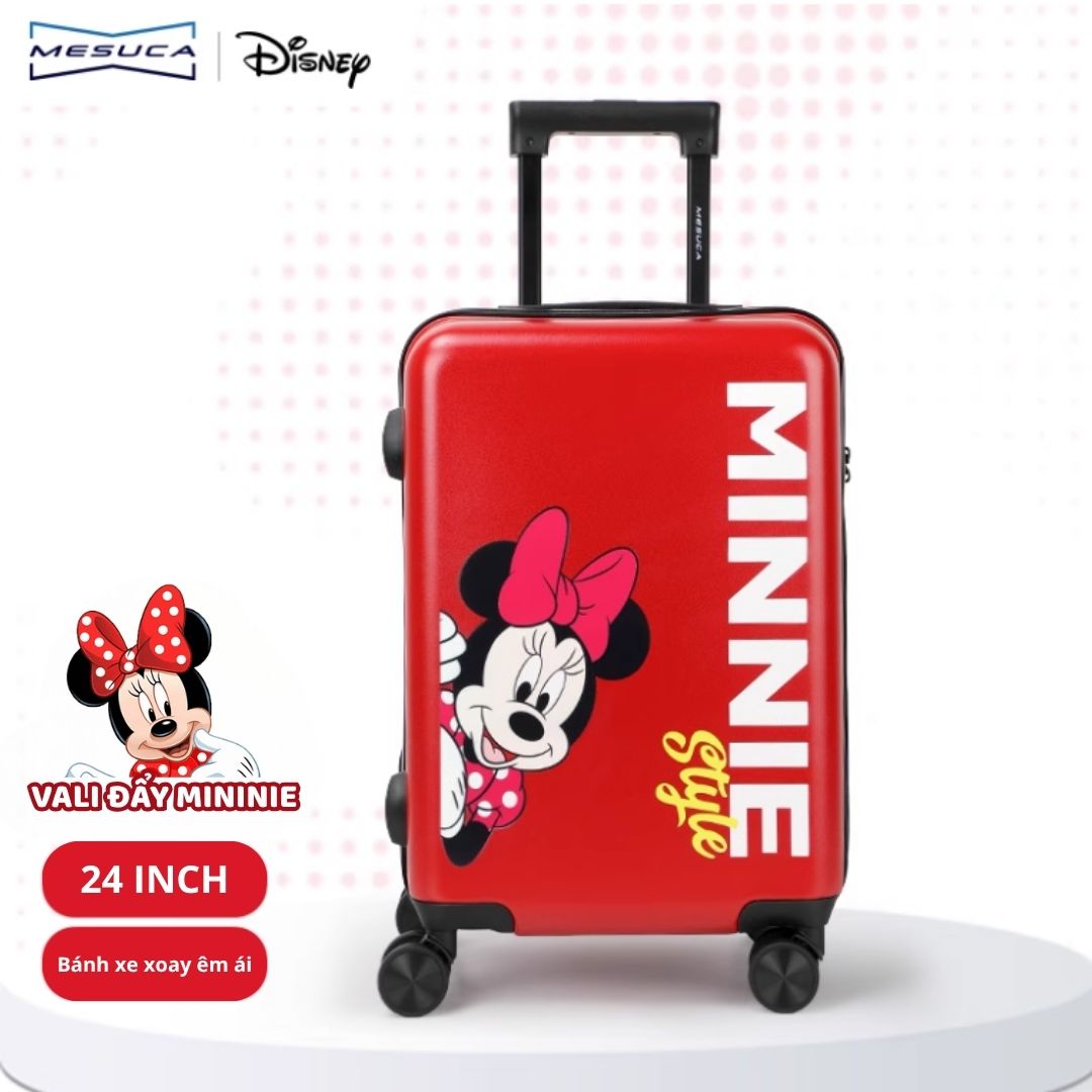 Vali Mickey Cho Bé Du Lịch Chính Hãng Mesuca Disney Minnie Mouse 24 Inches