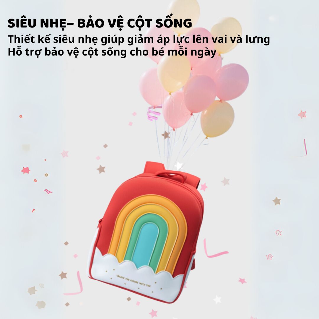 Balo Cho Bé Tiểu Học Zoyzoii Kids Backpack B19 Tên Lửa
