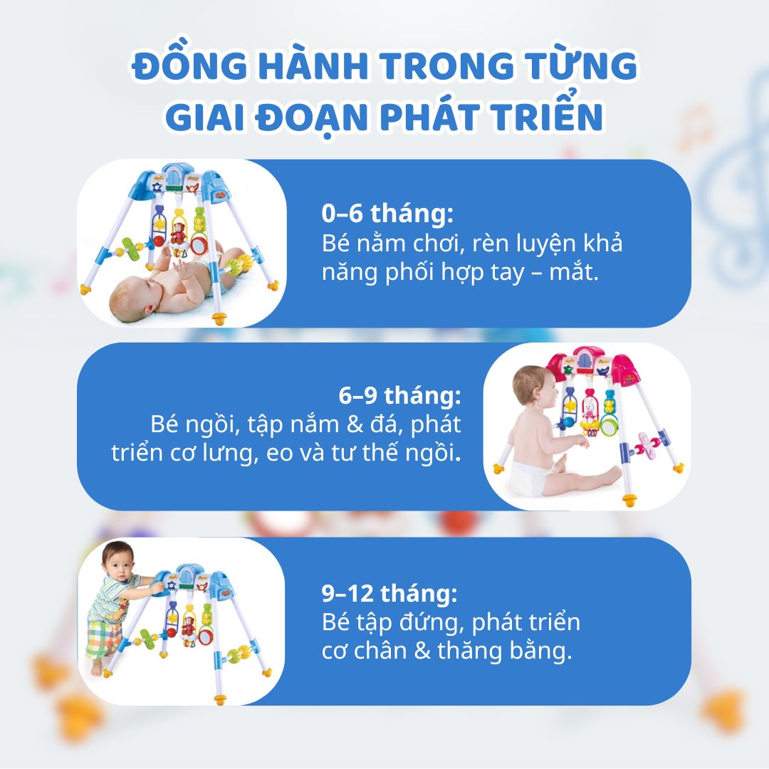 Đồ Chơi Lục Lạc Treo Nôi Cho Bé Sơ Sinh Goodway Baby Gym 3m+