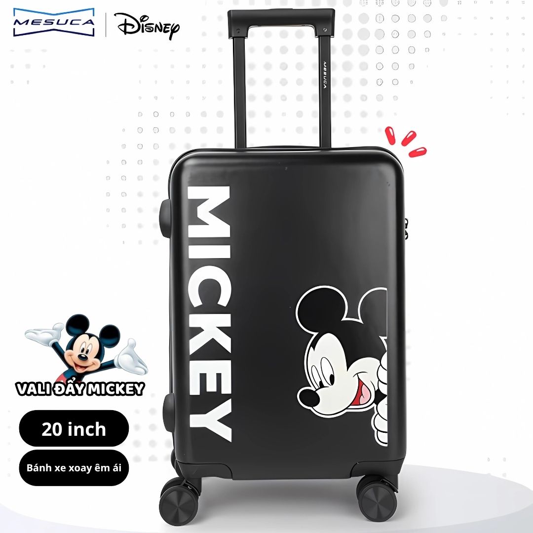 Vali Mickey Cho Bé Du Lịch Chính Hãng Mesuca Disney Minnie Mouse 20 Inches