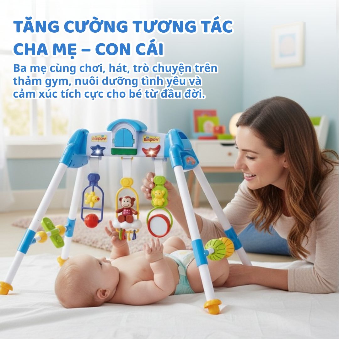 Đồ Chơi Lục Lạc Treo Nôi Cho Bé Sơ Sinh Goodway Baby Gym 3m+