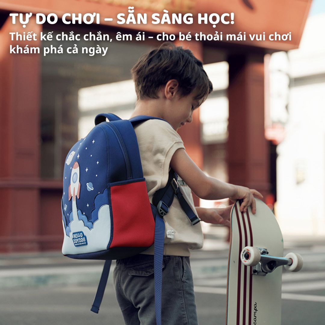 Balo Cho Bé Tiểu Học Zoyzoii Kids Backpack B19 Quả Cherry