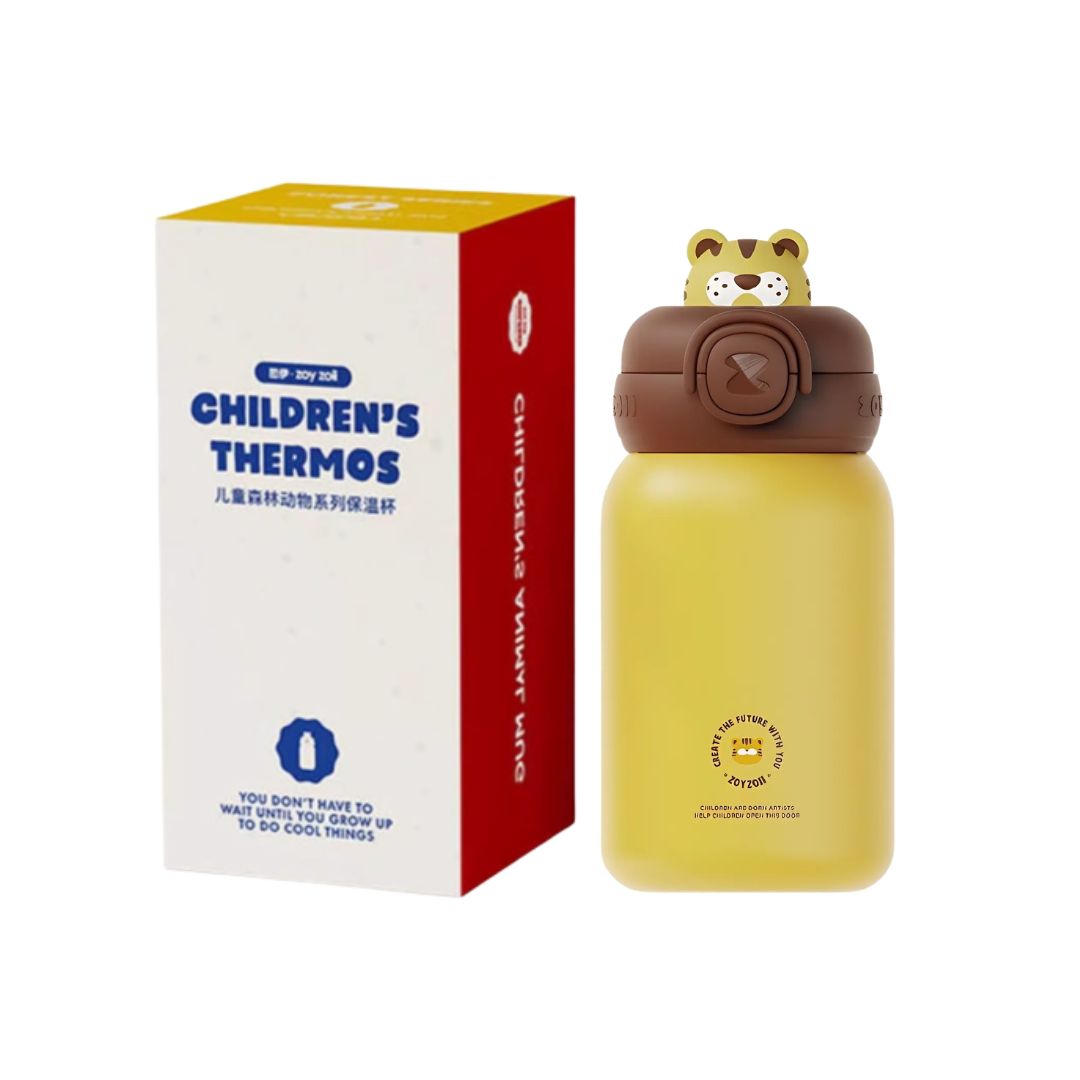 Bình Giữ Nhiệt Cho Bé Zoyzoii Animal Series Thermos Cup E8- Hổ Vằn
