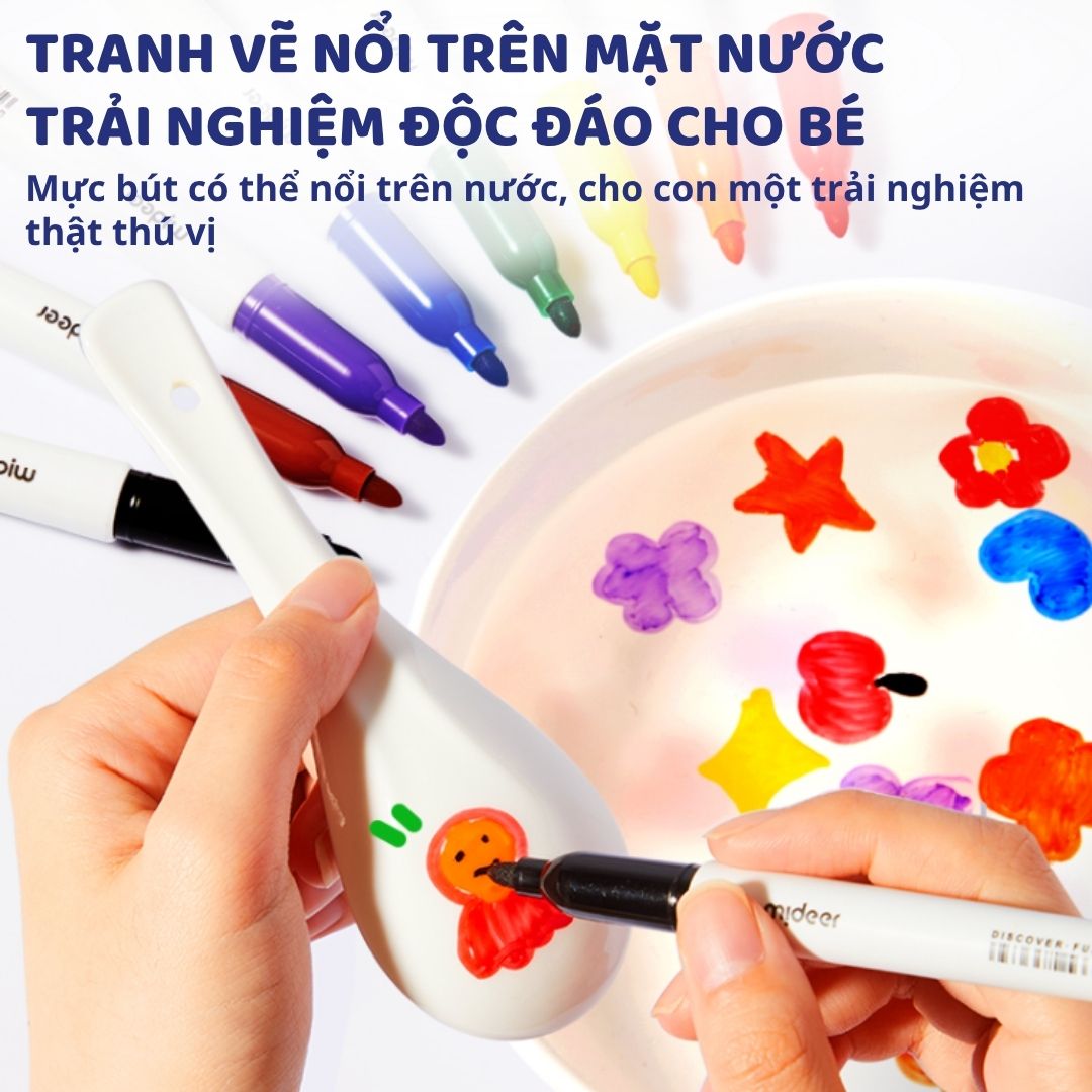 Bút Lông Viết Bảng Trắng 8 Màu Mideer Little Artist Whiteboard Marker