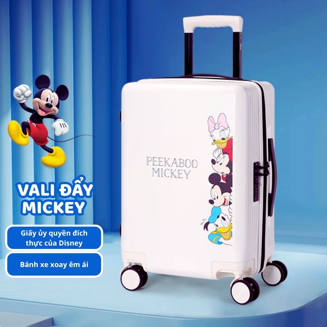 Vali Mickey Cho Bé Du Lịch Chính Hãng Mesuca Disney Minnie Mouse 20 Inches