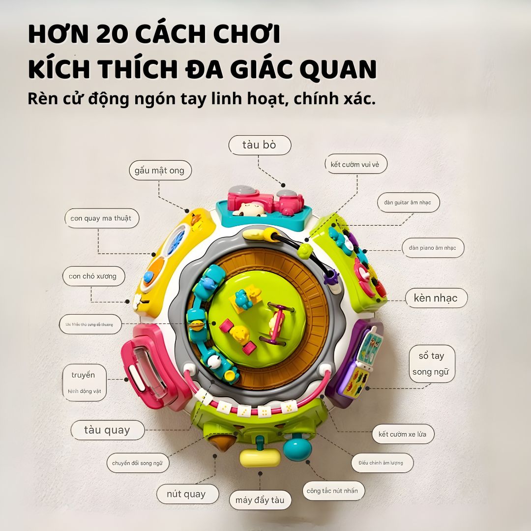 Bàn Bận Rộn Montessori Cho Bé Goodway Busy Activity Table- Bản 2026