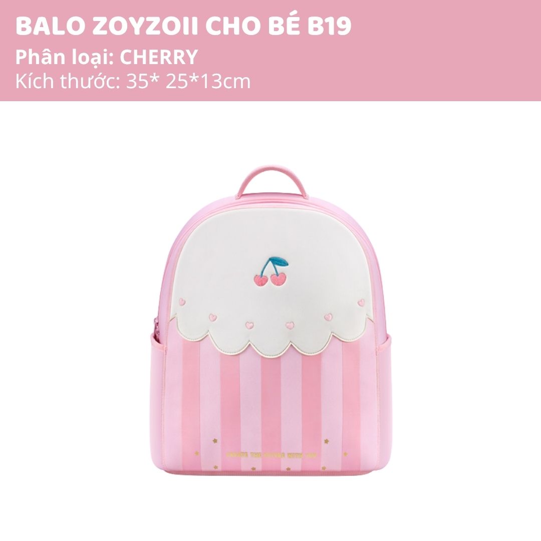 Balo Cho Bé Tiểu Học Zoyzoii Kids Backpack B19 Quả Cherry