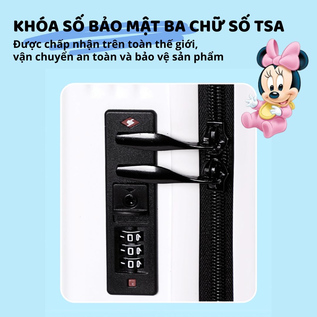 Vali Mickey Cho Bé Du Lịch Chính Hãng Mesuca Disney Minnie Mouse 20 Inches