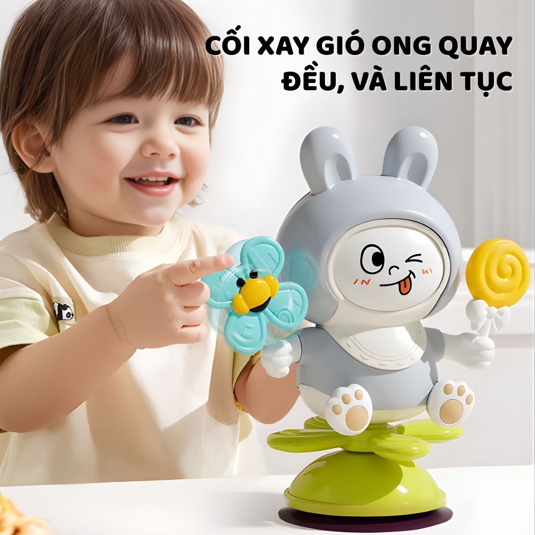 Đồ Chơi Thỏ Nhảy Múa Thay Đổi Biểu Cảm Goodway Rabbit- Màu Cam 3m+