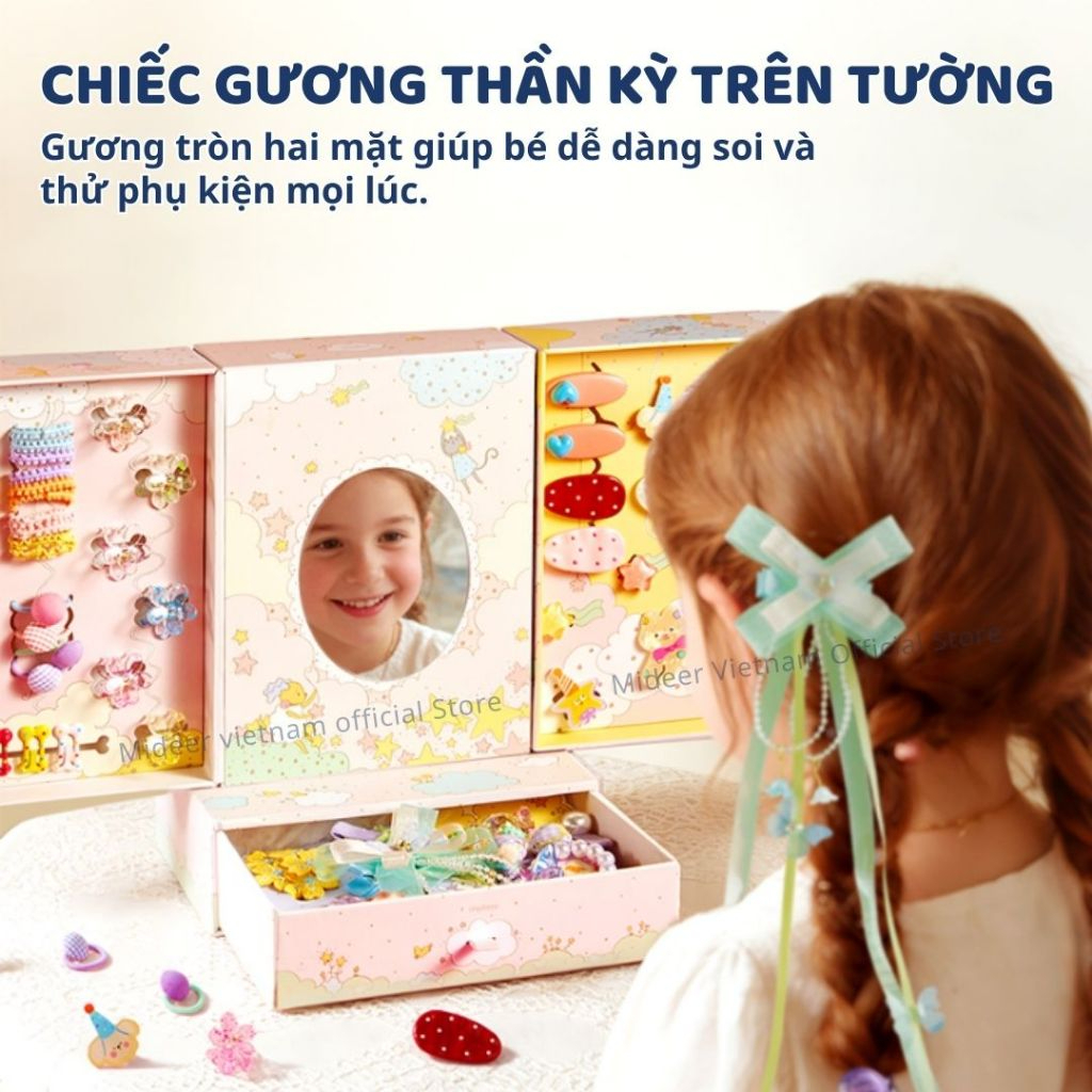Phụ Kiện Kẹp Tóc Cho Bé Gái Hair Clips Gift Box 3+