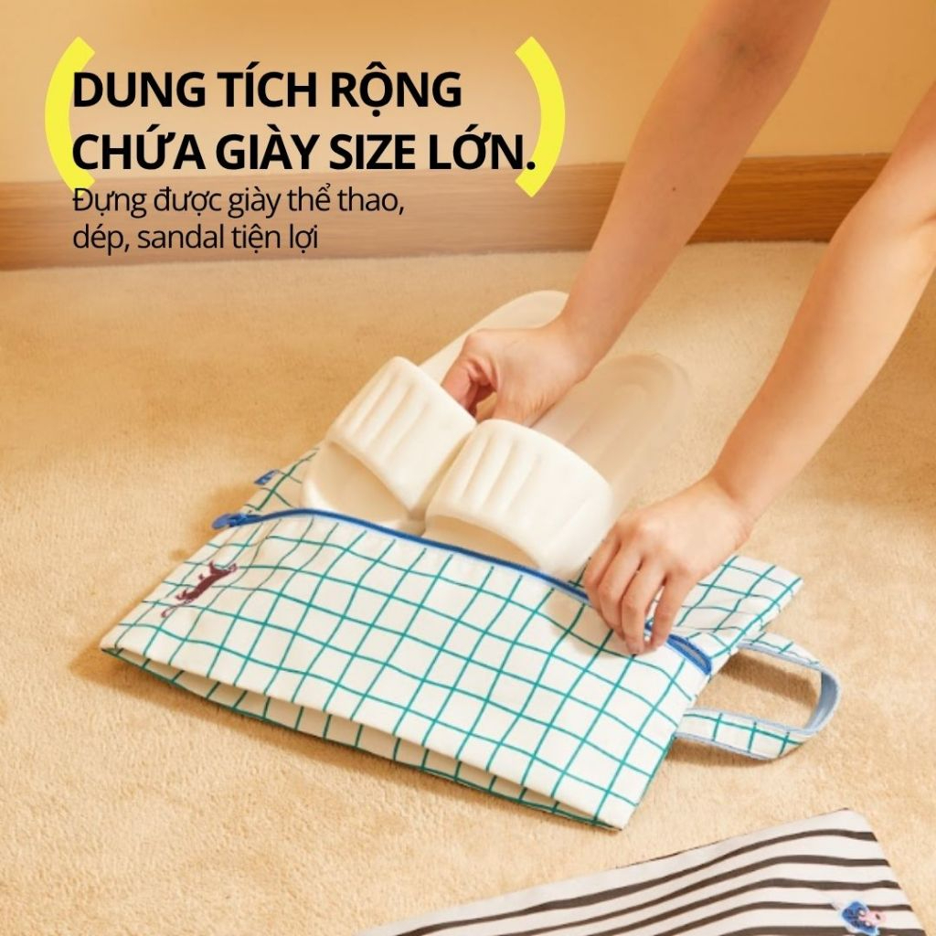 Túi Đựng Giày Du Lịch Hugz Shoe Bag- Mint Mambo