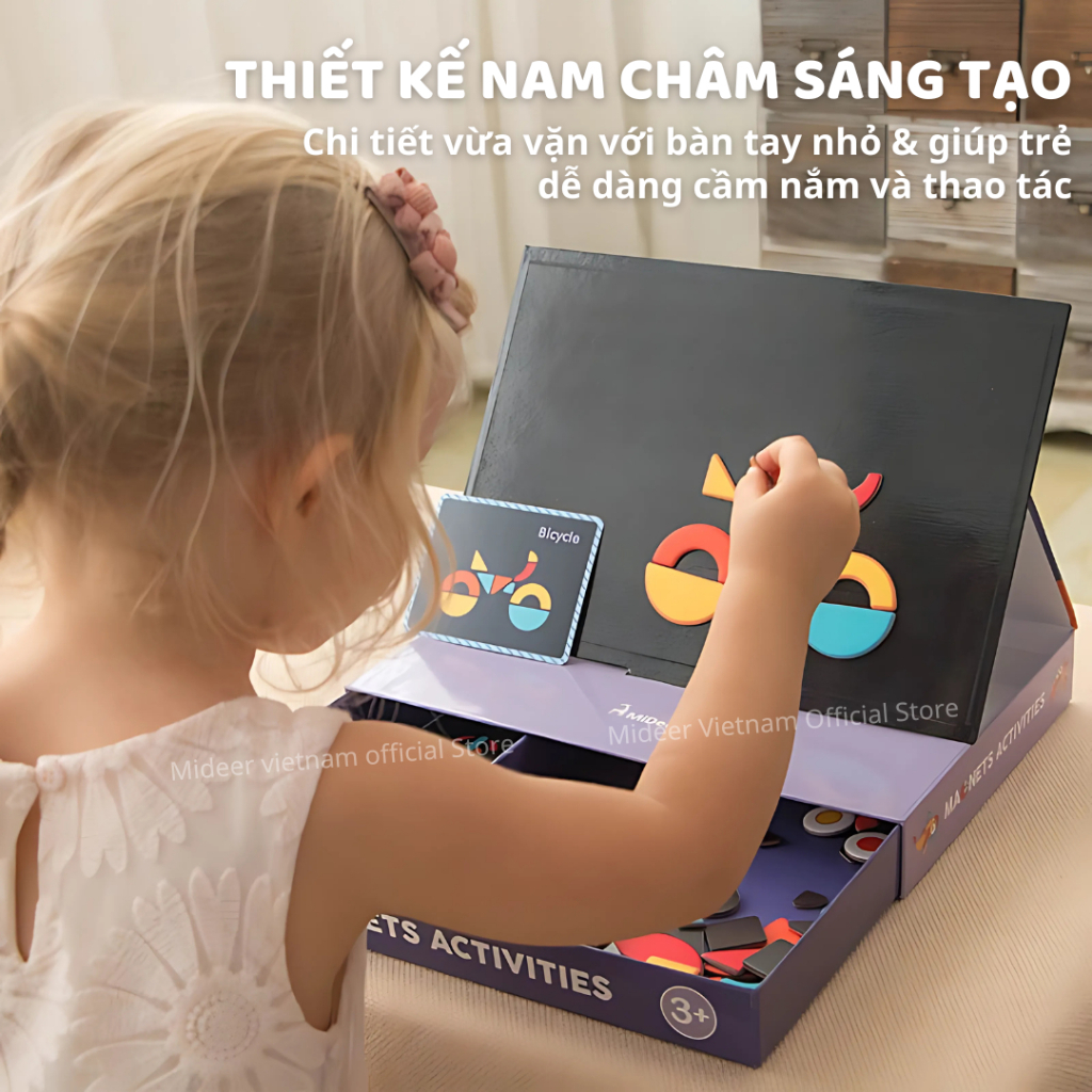 Đồ Chơi Xếp Hình Nam Châm Sáng Tạo Chủ Đề Trang Phục Mideer Magnetic Game 3+