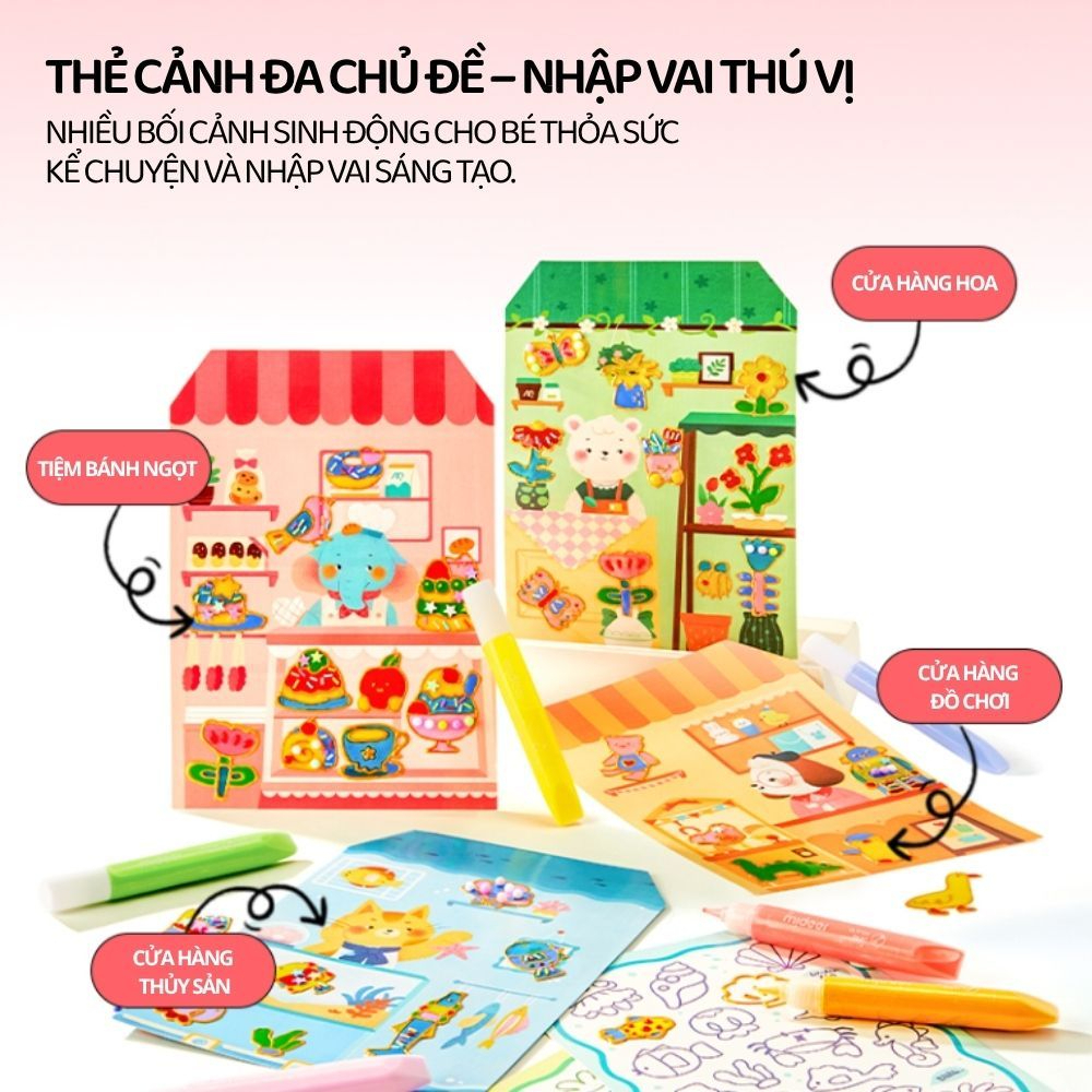 Đồ Chơi Tự Làm Sticker DIY Sáng Tạo Cho Bé Mideer Jelly Sticker Kit 3+
