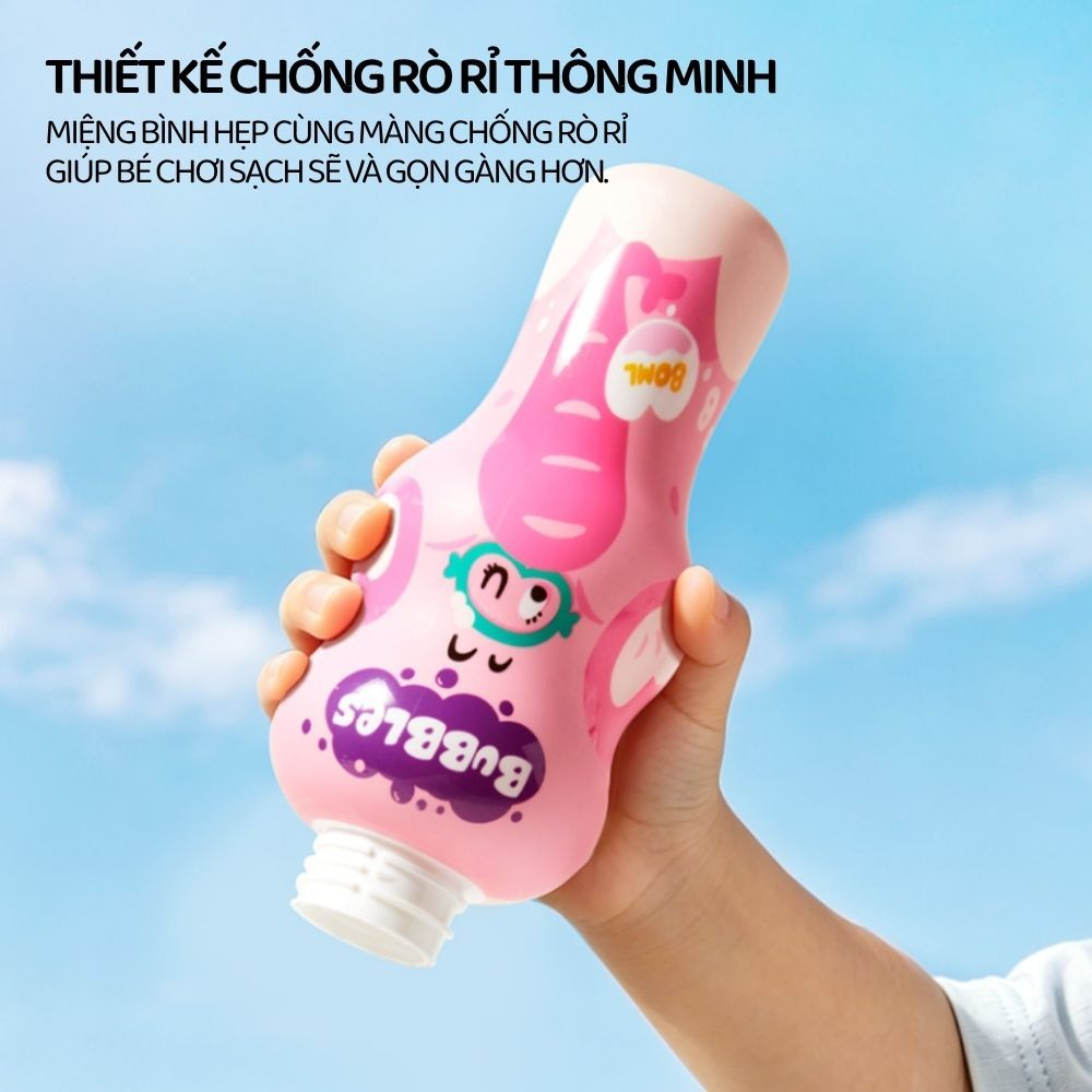 Đồ Chơi Thổi Bong Bóng Chống Tràn Cho Bé Mideer Bubble- Hà Mã 3+