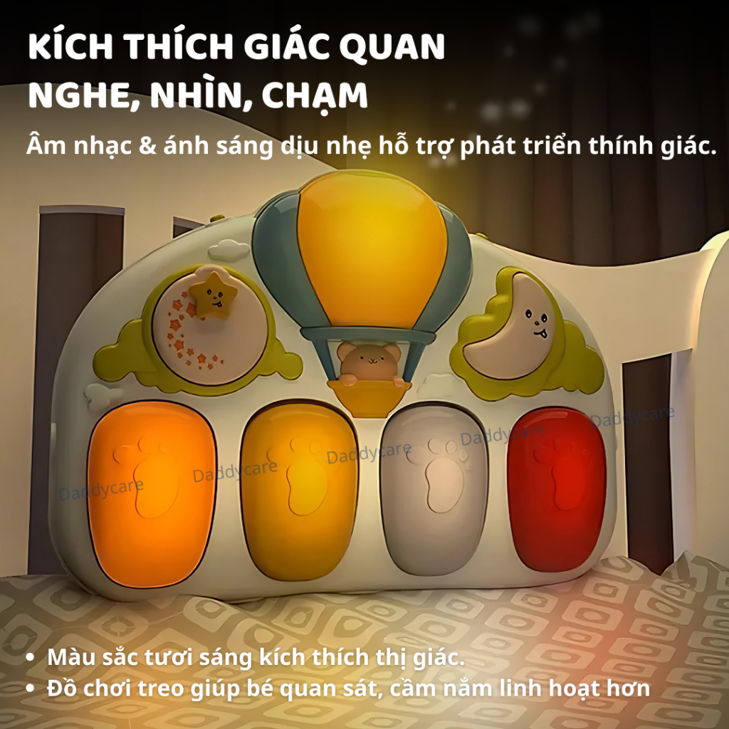 Thảm Piano Nằm Chơi Cho Bé Sơ Sinh Goodway Windmill Piano Gym 3m+