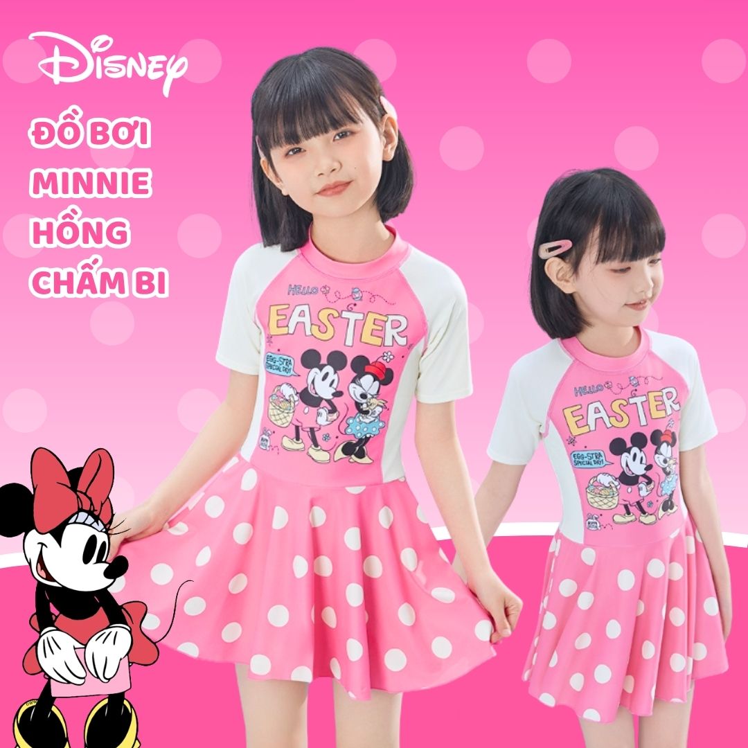 Đồ bơi Cho Bé Gái Size 14 Chính Hãng Mesuca Disney- Minnie Chấm Bi