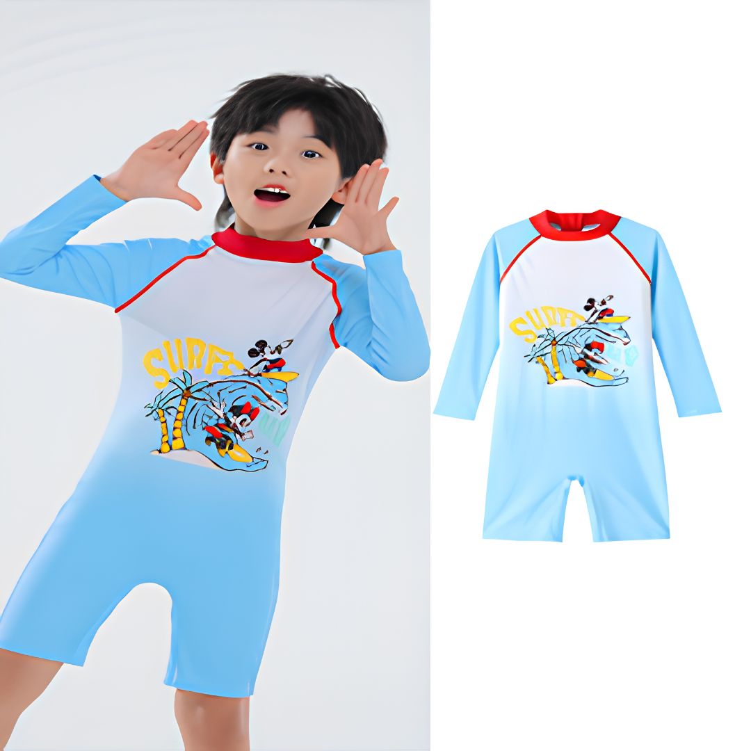 Đồ Bơi Dài Tay Cho Bé Trai Chính Hãng Mesuca Disney Marvel- Mickey ( Size 12 )