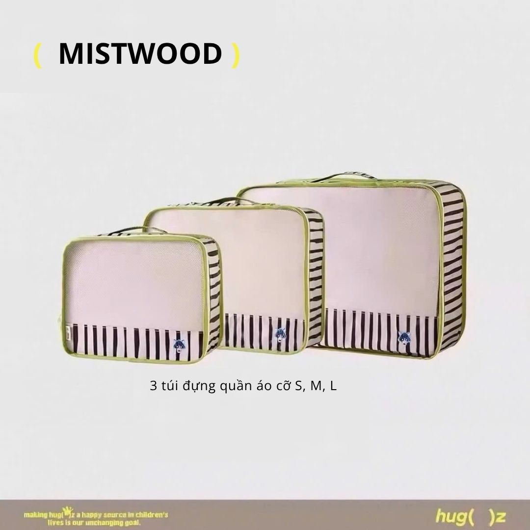 Combo 3 Túi Đựng Đồ Du Lịch Gấp Gọn Hugz- Mistwood
