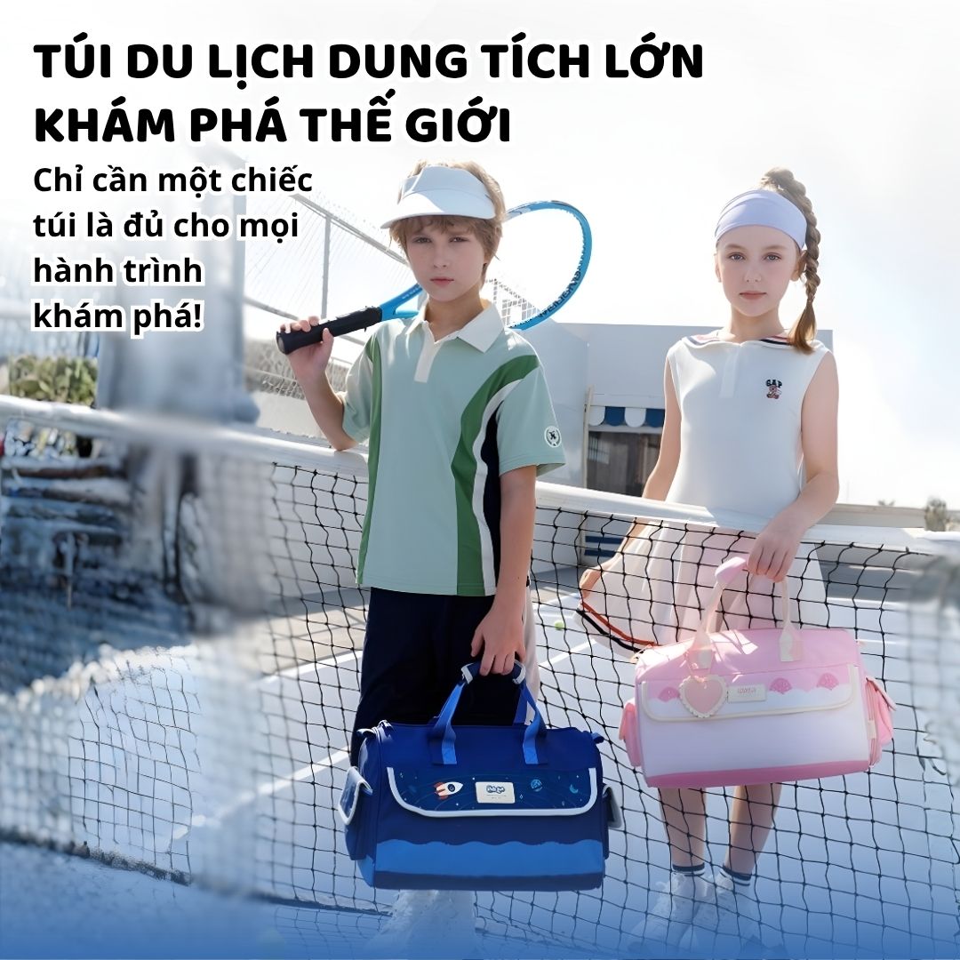 Túi Đựng Đồ Du Lịch Cho Bé Zoyzoii Crossbody Travel Bag B70- Dark Blue