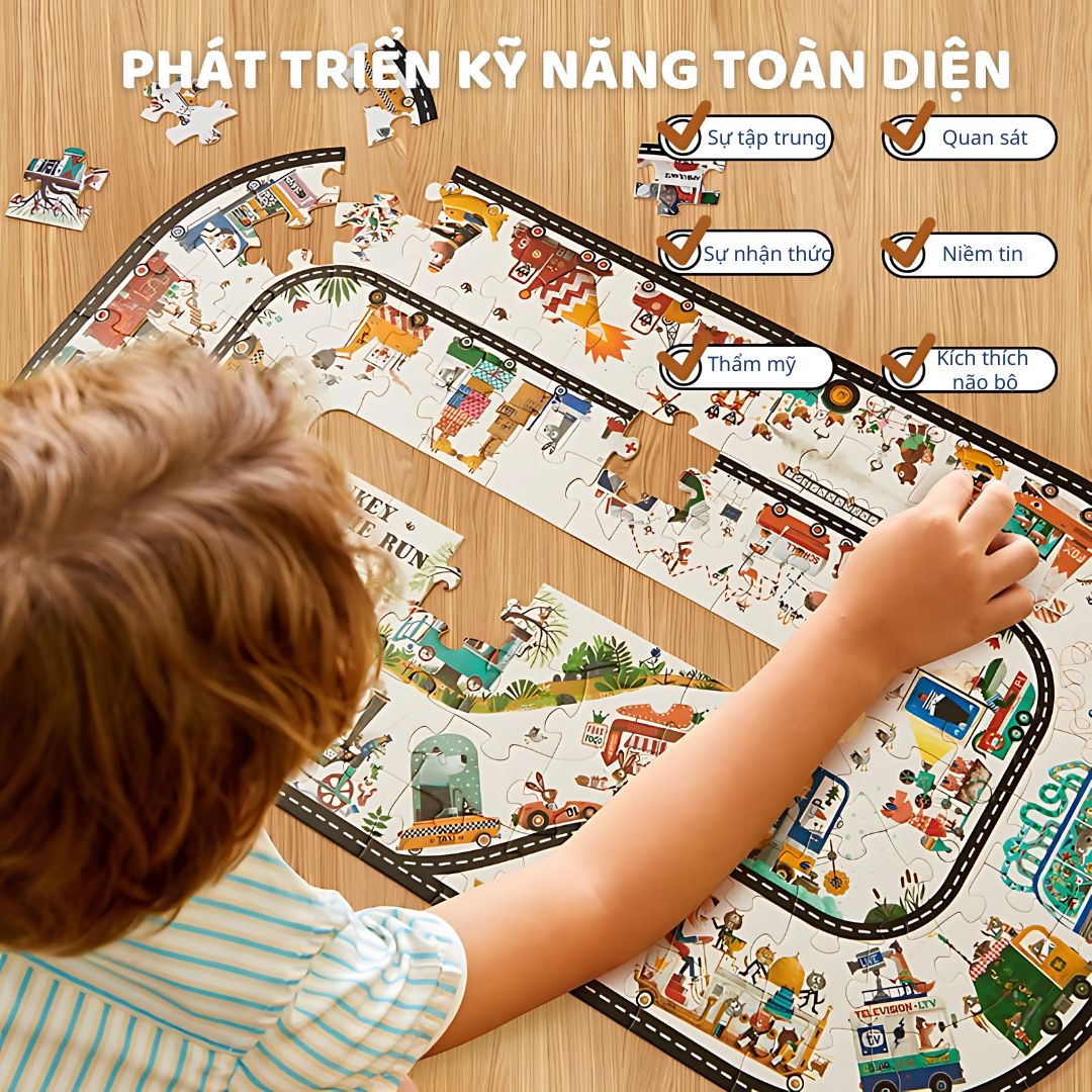 Đồ Chơi Xếp Hình Đại Dương 104 Mảnh Mideer Vali Gift Box Puzzle 4+