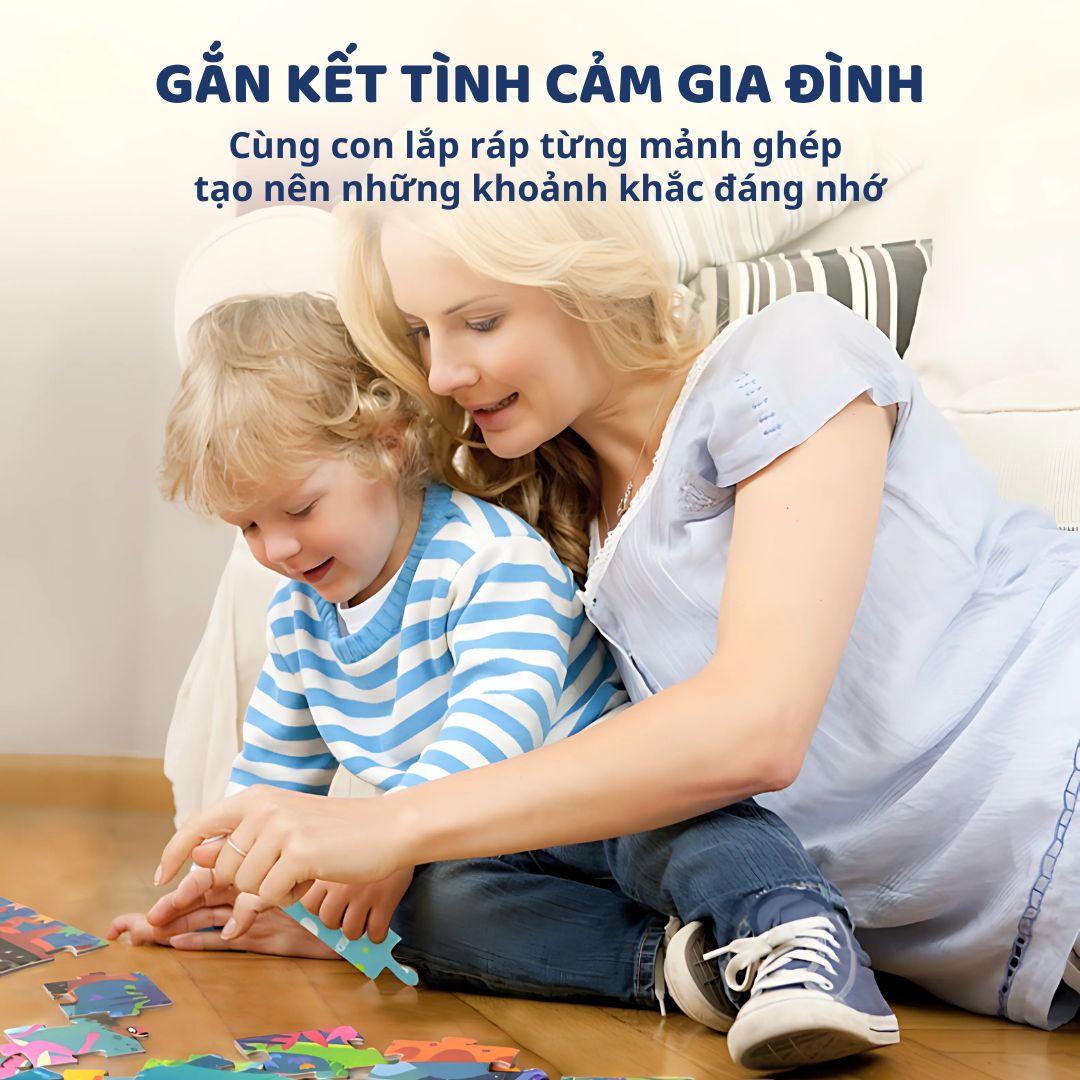 Đồ Chơi Xếp Hình Ô Tô 104 Mảnh Mideer Vali Gift Box Puzzle 4+