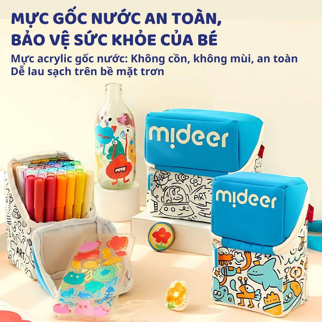Bút Màu Acrylic Cho Bé Mideer Acrylic Markers- 36 Màu