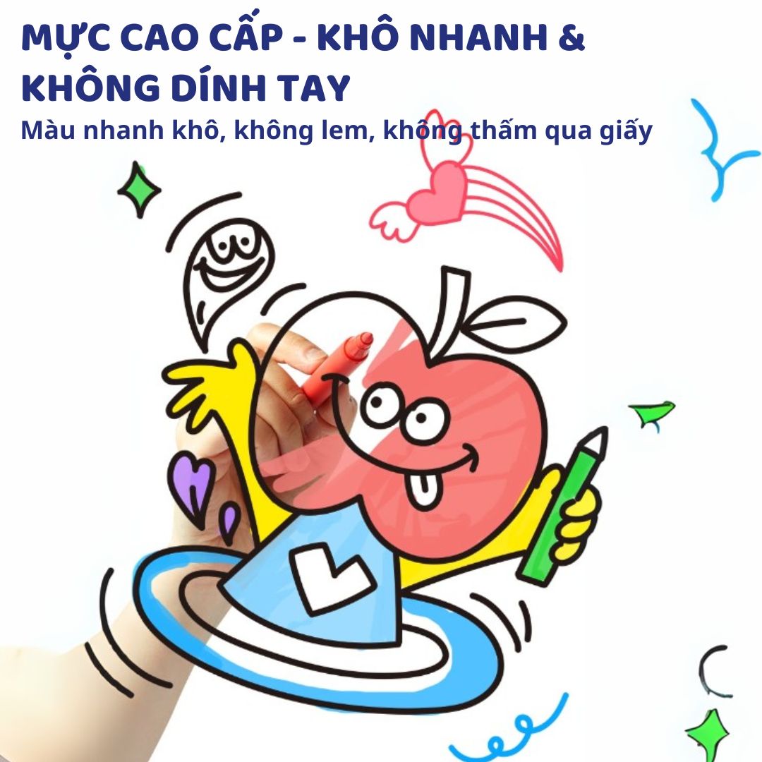Bút Màu Acrylic Cho Bé Mideer Acrylic Markers- 36 Màu