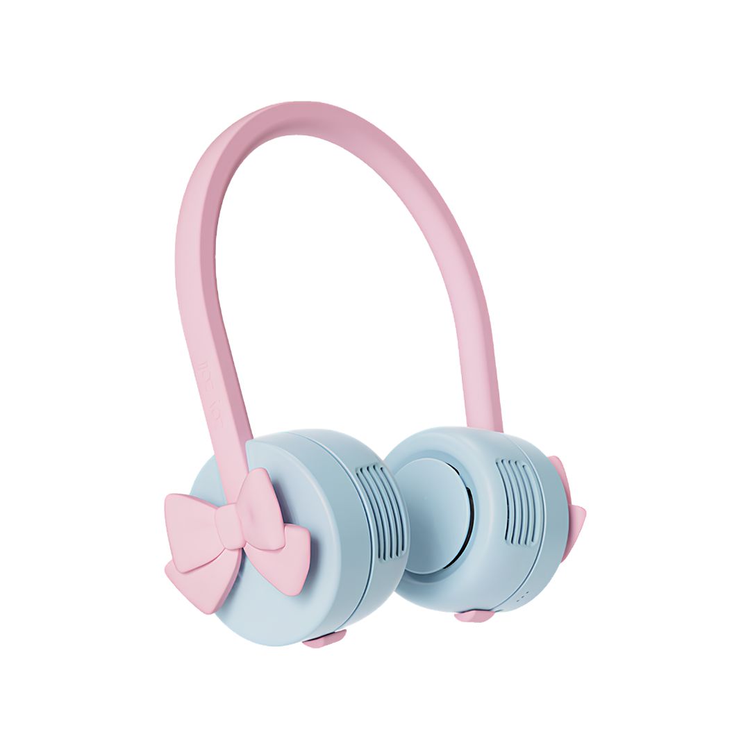 Quạt Đeo Cổ Cho Bé Zoyzoii Series Portable Neck Fan F8- Nơ Hồng