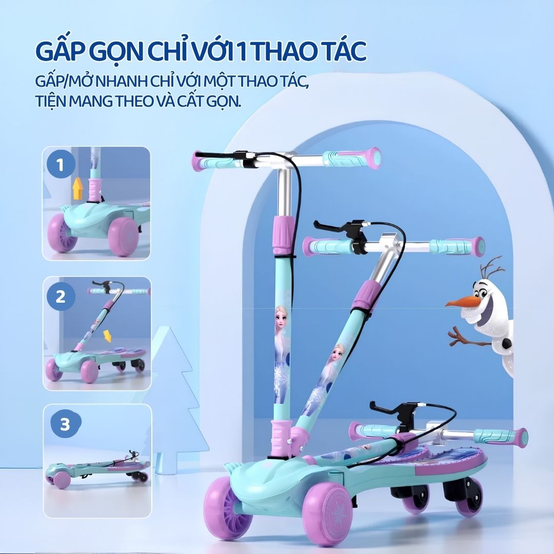 Xe Scooter Cho Bé Có Bàn Đạp Kép Marvel- Spider Man 3+