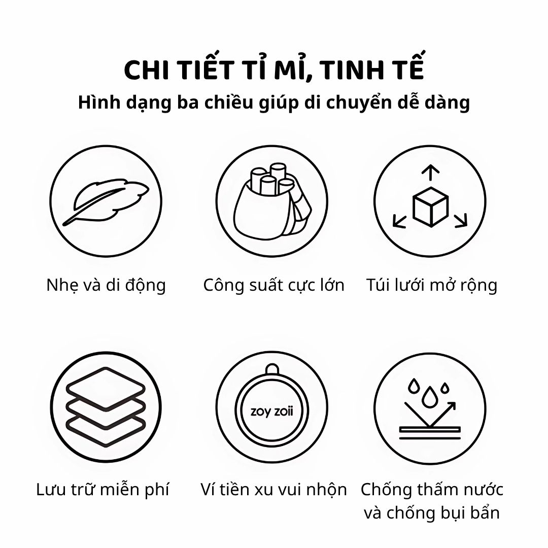 Balo Du Lịch Cho Bé Zoyzoii Outdoor Backpack B86- Rainbow