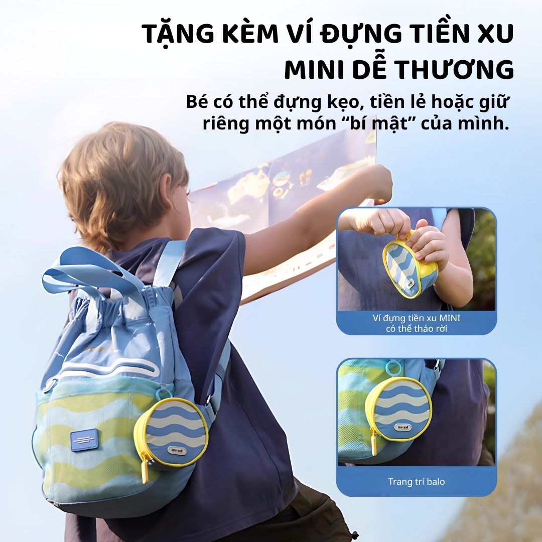 Balo Du Lịch Cho Bé Zoyzoii Outdoor Backpack B86- Rainbow