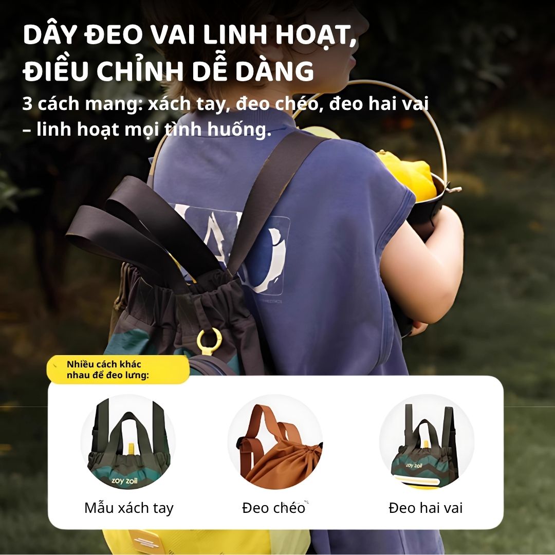 Balo Du Lịch Cho Bé Zoyzoii Outdoor Backpack B86- Strawberry