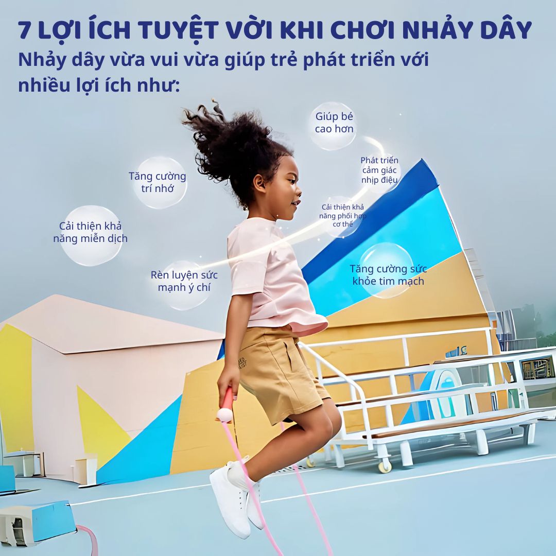 Dây Nhảy Vận Động Cho Bé Mideer Jump Rope- Otter 3+