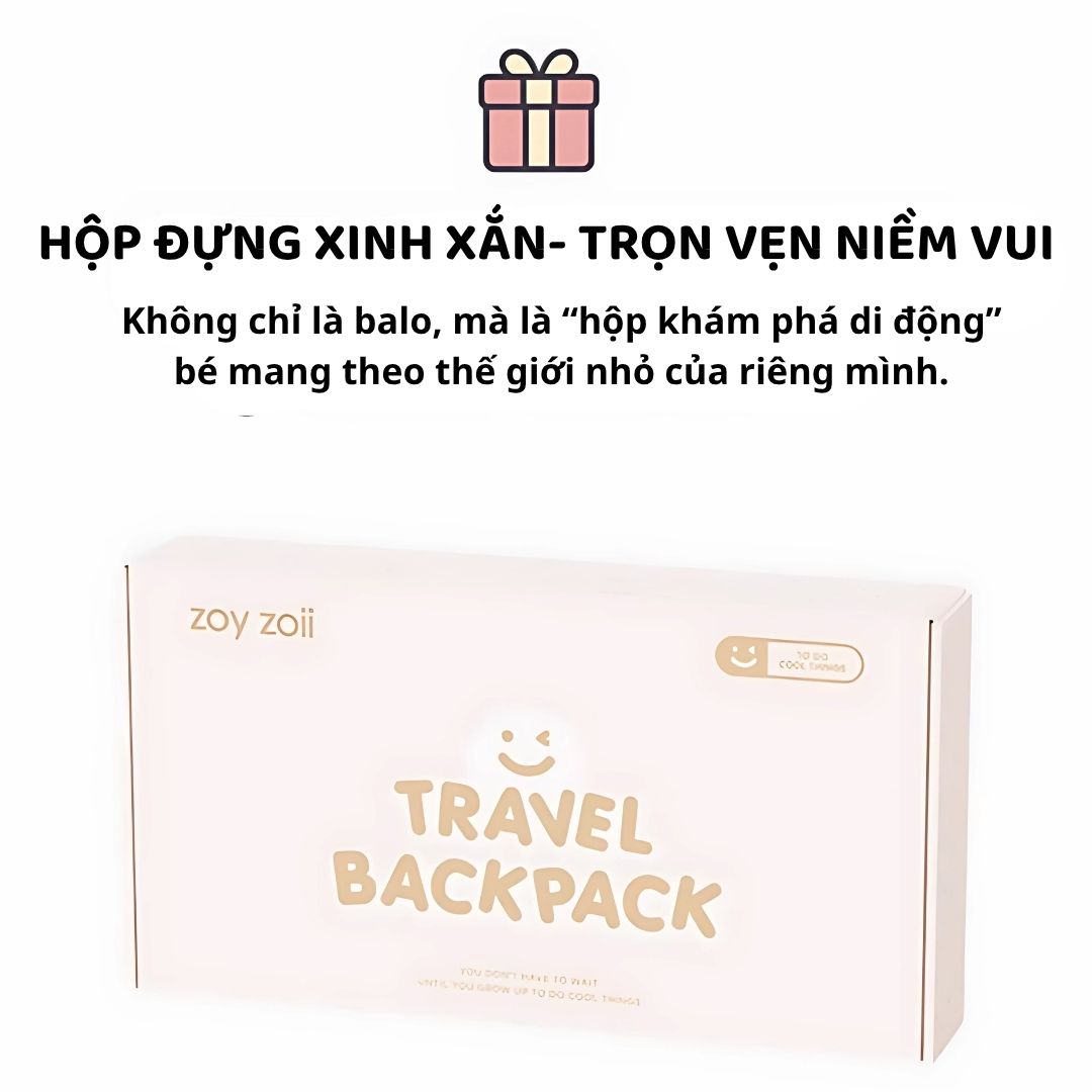 Balo Du Lịch Cho Bé Zoyzoii Outdoor Backpack B86- Strawberry