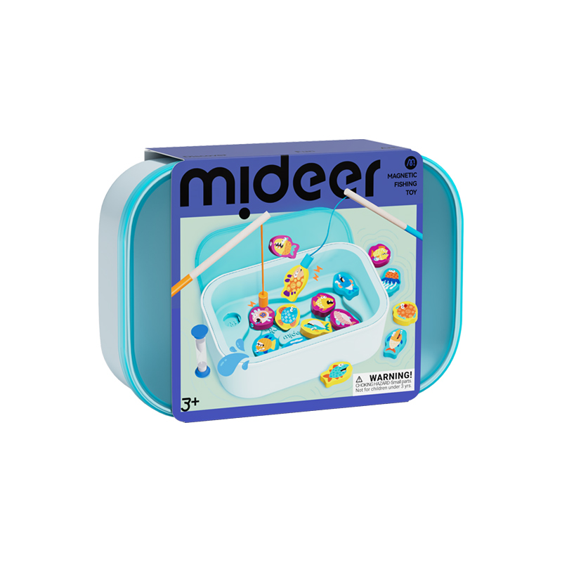 Đồ Chơi Câu Cá Nam Châm Bằng Gỗ Cho Bé Mideer Magnetic Fishing Toy 3+