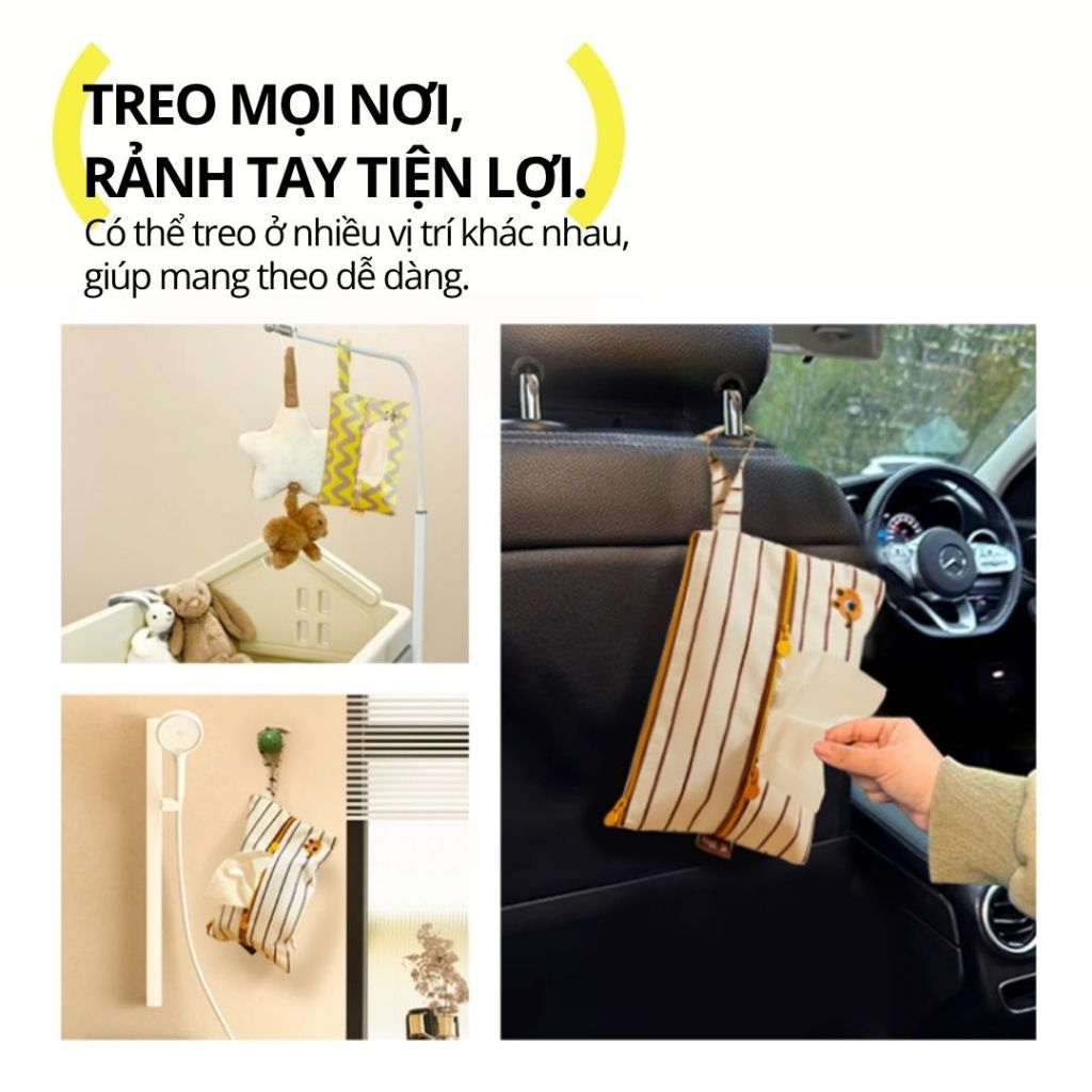Túi Du Lịch Đựng Khăn Giấy Hugz Tissue Pouch- Countryside Express