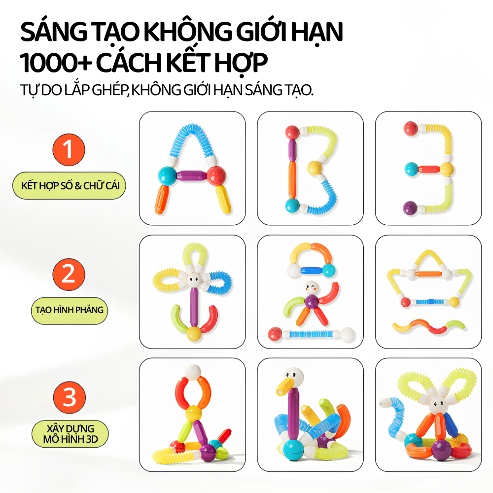 Đồ Chơi Xếp Hình Nam Châm Mideer Rainbow Magnetic Building Sticks 26 Chi Tiết 3+