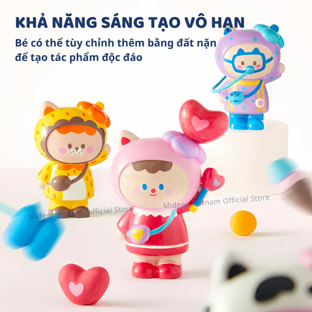 Đồ Chơi Tô Tượng Thạch Cao Thủ Công Mideer Plaster Artisan Art Kit 3+